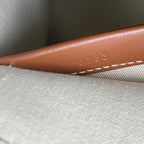 CELINE Mini Tote in Tela Triomphe con Dettagli in Pelle e Tracolla