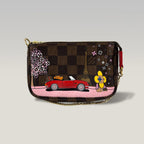 Louis Vuitton Vivienne A Paris Mini Pochette Accessoires Damier Ebene Limited Edition Canvas Marrone 15 cm