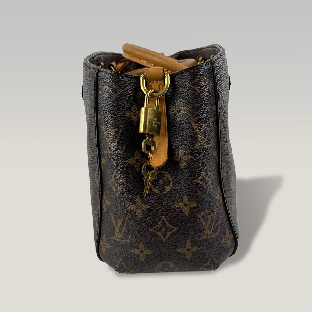 Louis Vuitton Montaigne BB Monogram Canvas Borsa a Mano e Tracolla Donna Marrone