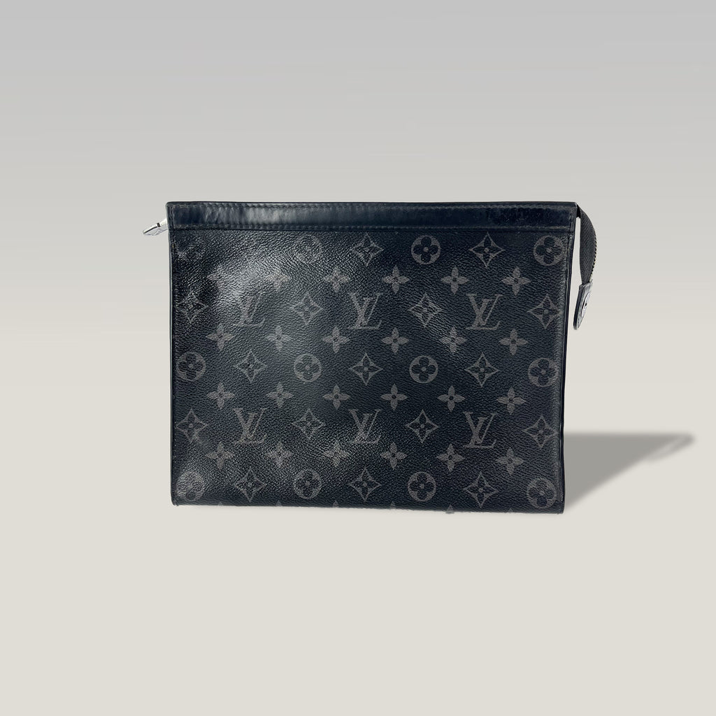 LOUIS VUITTON Pochette Voyage Monogram Eclipse Tela Spalmata