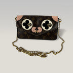 Louis Vuitton Félicie Monogram Puppy Face – Pochette a Tracolla in Tela Monogram 21 cm