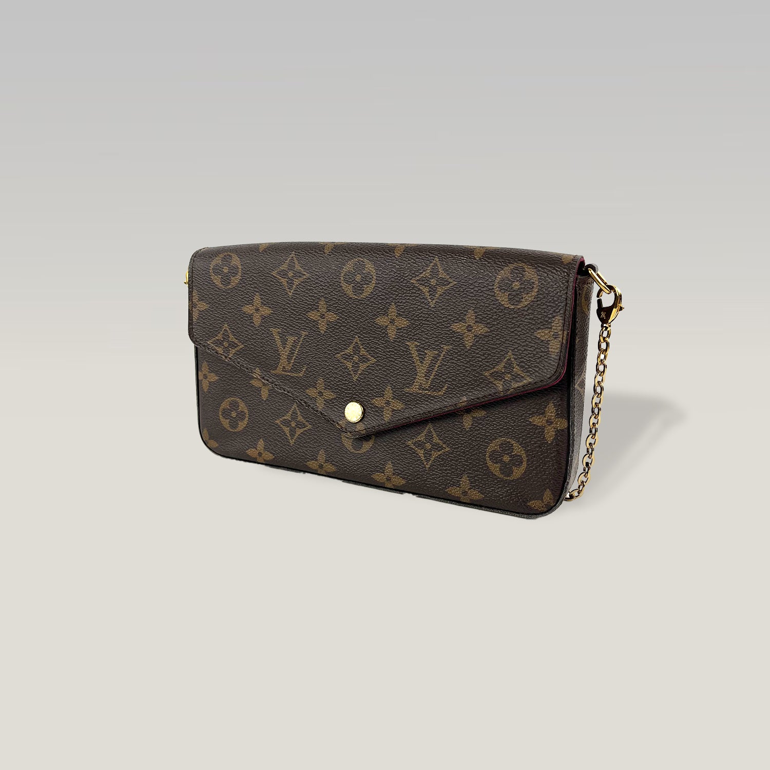 LOUIS VUITTON Pochette Félicie Monogram con Catena Set 3 Pezzi