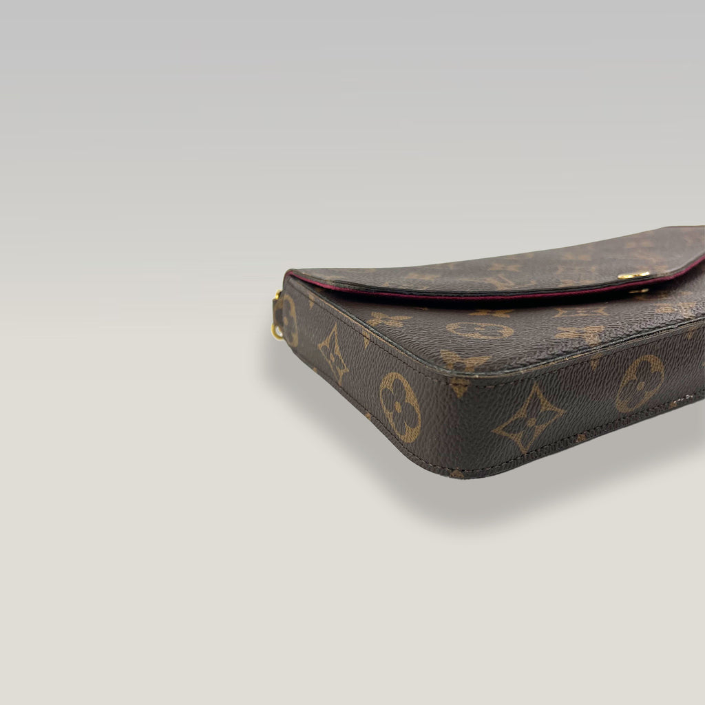 LOUIS VUITTON Pochette Félicie Monogram con Catena Set 3 Pezzi