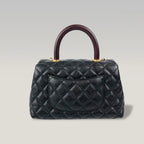Chanel Coco Handle Small in Pelle Caviar Nera – Borsa Top Handle con Tracolla 24 cm