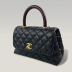 Chanel Coco Handle Small in Pelle Caviar Nera – Borsa Top Handle con Tracolla 24 cm