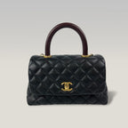 Chanel Coco Handle Small in Pelle Caviar Nera – Borsa Top Handle con Tracolla 24 cm