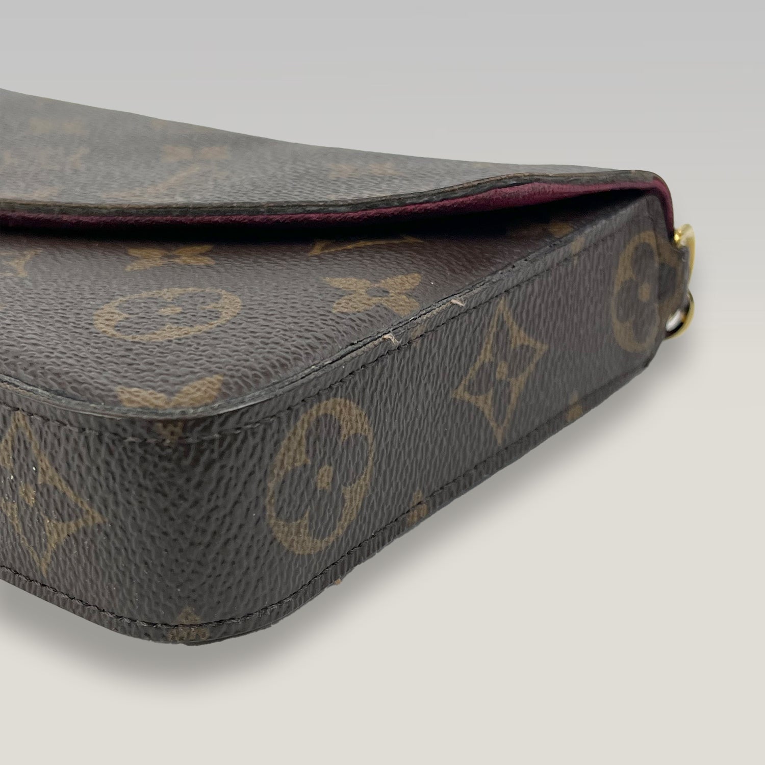 Louis Vuitton Félicie Pochette Monogram Canvas con Catena Dorata | Borsa a Tracolla Donna