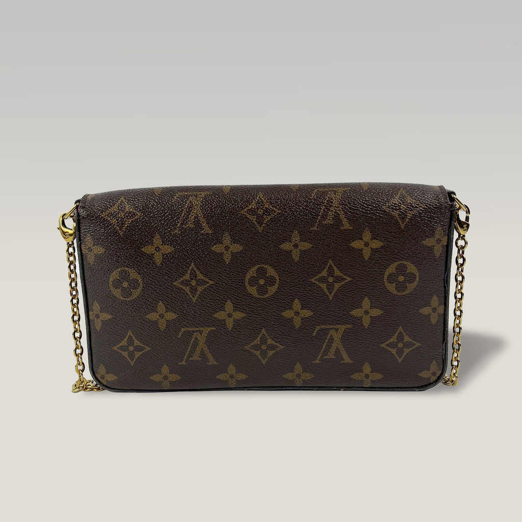 Louis Vuitton Félicie Pochette Monogram Canvas con Catena Dorata | Borsa a Tracolla Donna