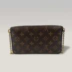 Louis Vuitton Félicie Pochette Monogram Canvas con Catena Dorata | Borsa a Tracolla Donna