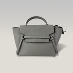 Celine Belt Bag 28 Medium in Grey Grained Calfskin Leather with Gold Hardware