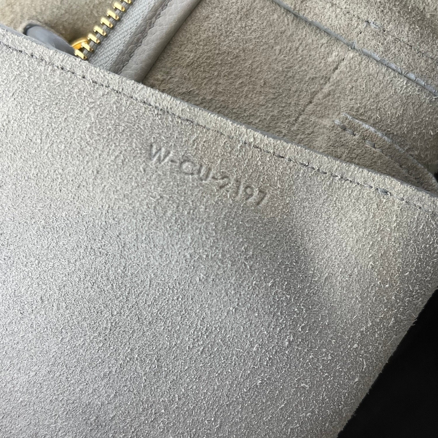 Celine Belt Bag 28 Medium in Grey Grained Calfskin Leather with Gold Hardware
