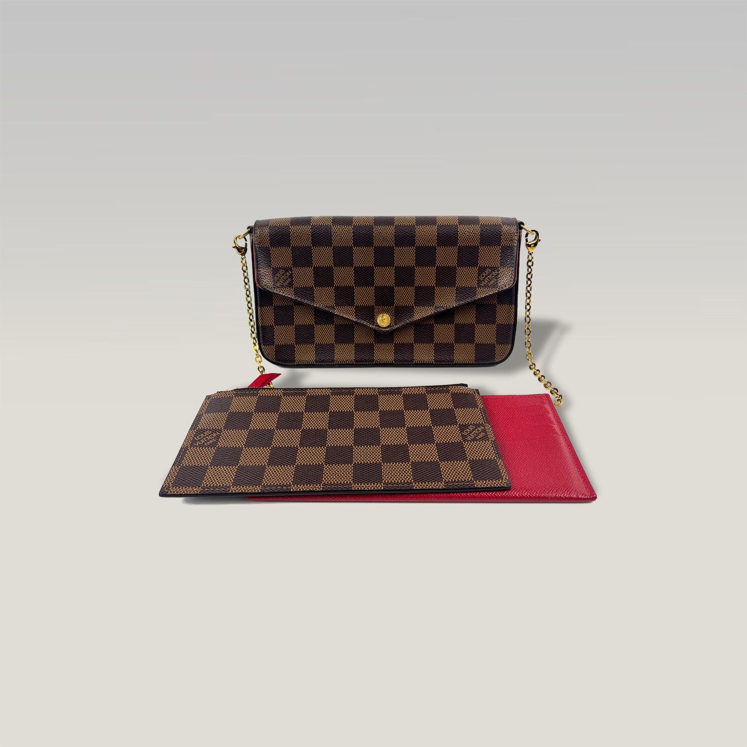 Louis Vuitton Pochette Félicie Damier Ebene con inserti removibili MI1188