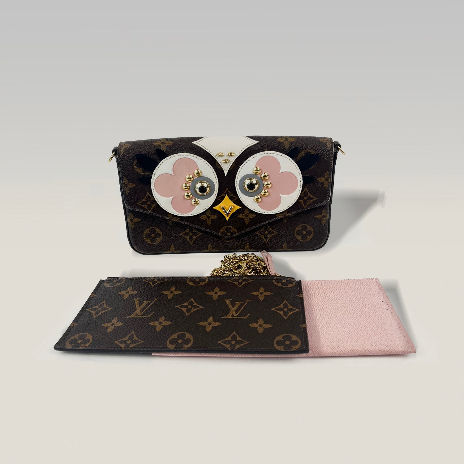 LOUIS VUITTON Pochette Félicie “Love Bird” Monogram – TJ4156