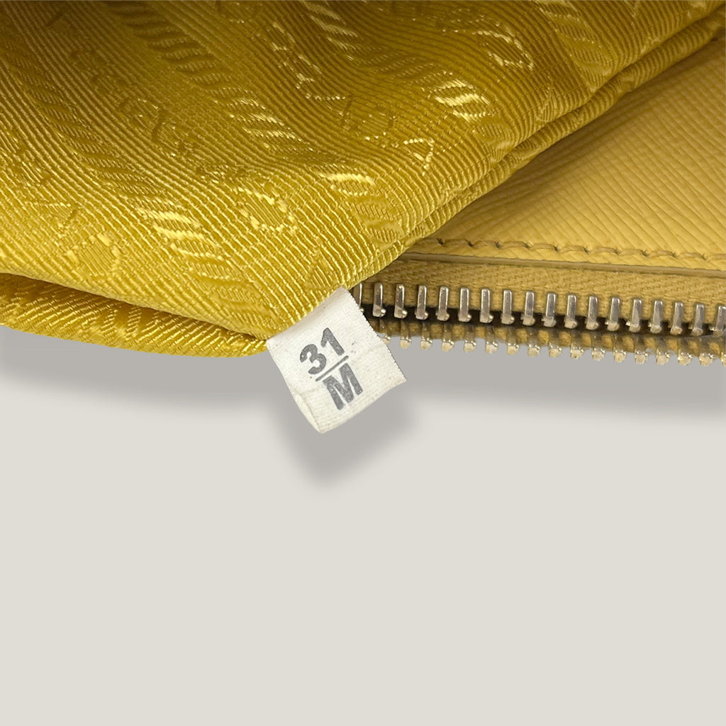 PRADA Galleria Saffiano Piccola Gialla Vintage