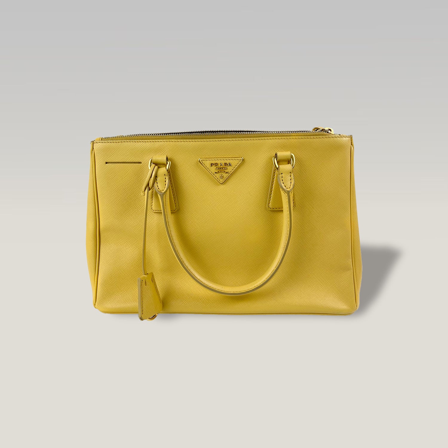 PRADA Galleria Saffiano Piccola Gialla Vintage