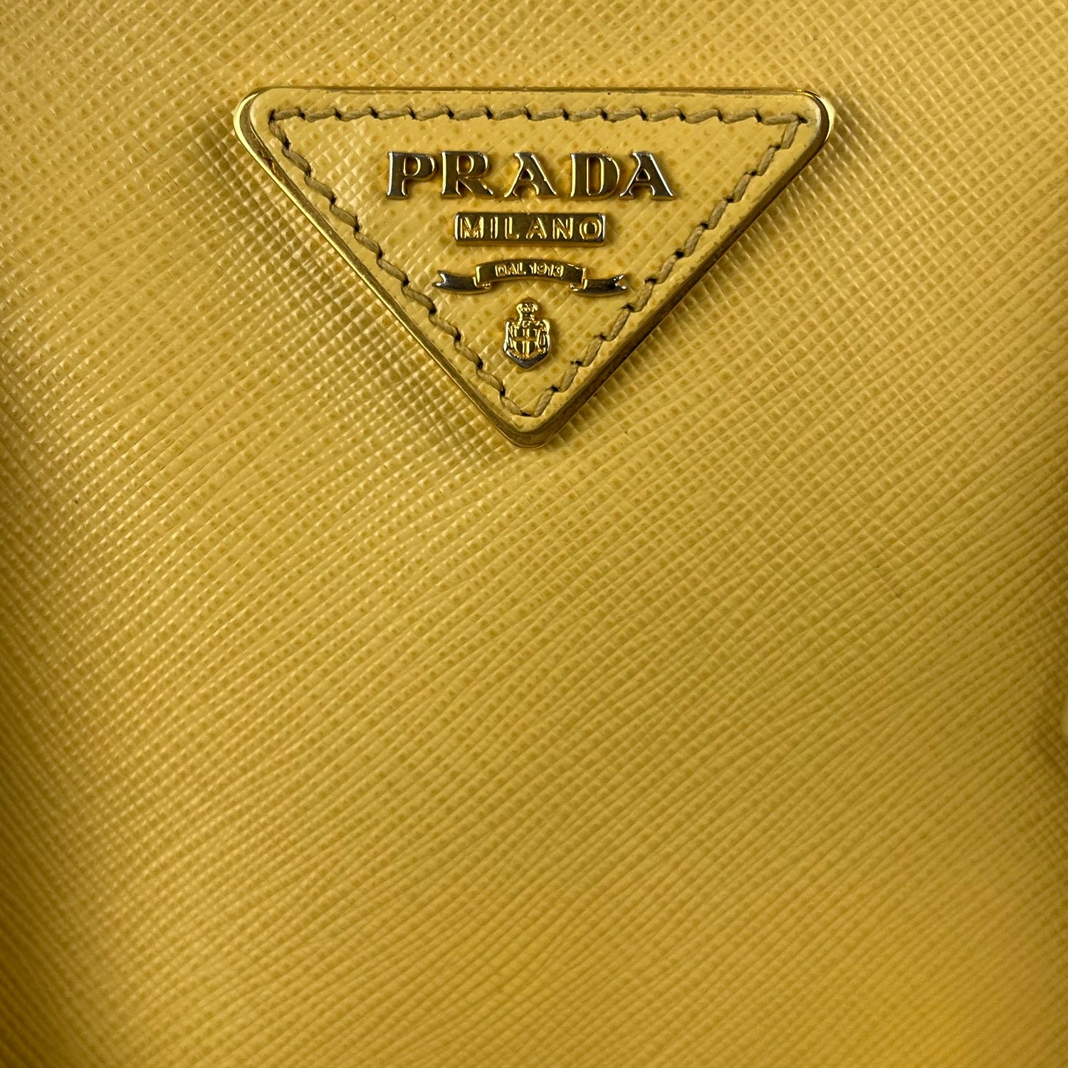 PRADA Galleria Saffiano Piccola Gialla Vintage