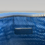 Prada Hobo Bag Blu in Nylon Arricciato