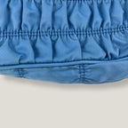 Prada Hobo Bag Blu in Nylon Arricciato