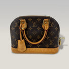 Louis Vuitton Alma BB Monogram Canvas Top Handle Bag with Removable Shoulder Strap