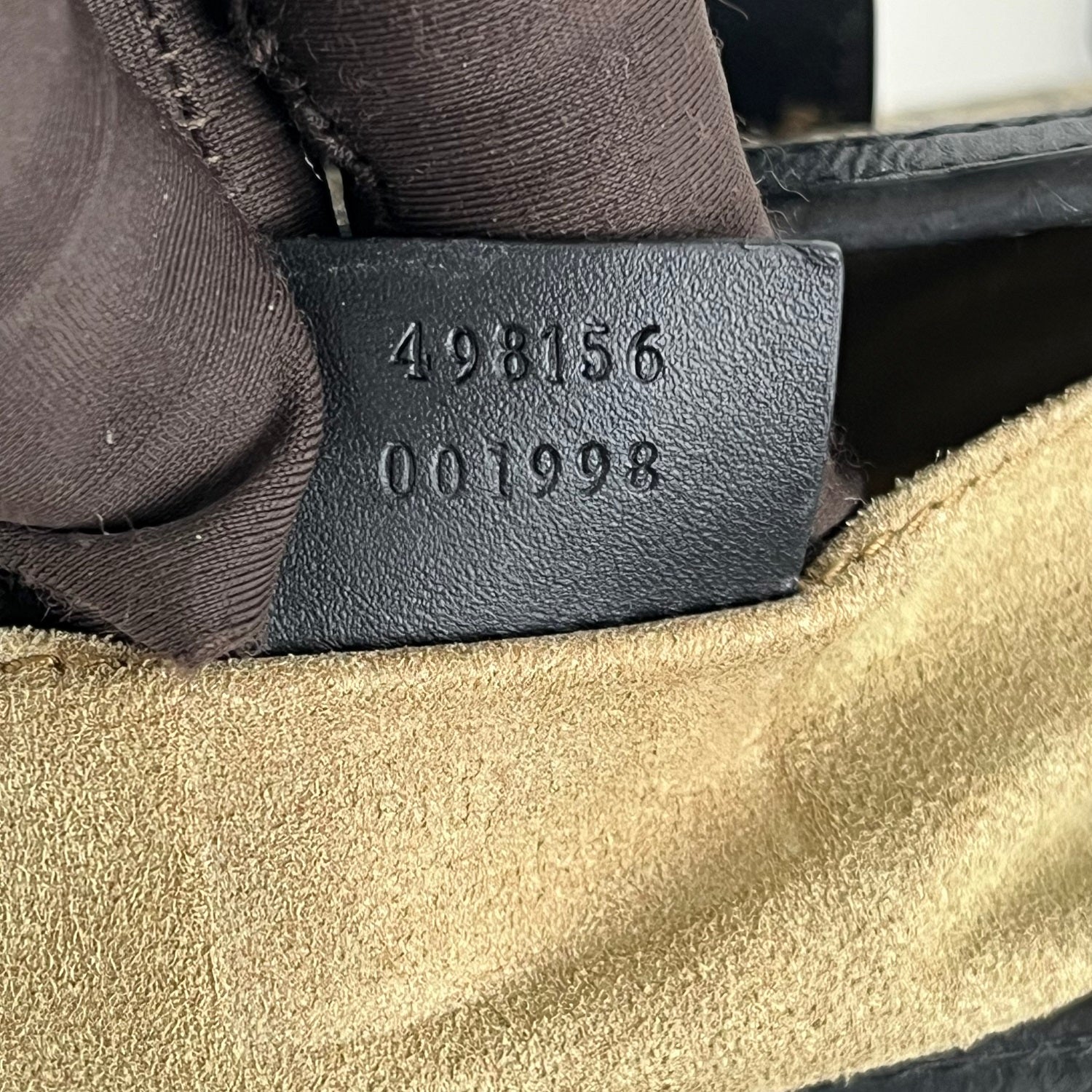 Gucci Padlock Small GG Supreme Canvas Shoulder Bag with Black Leather and Gold Hardware