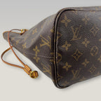 Louis Vuitton Neverfull MM Monogram in Tela Canvas Marrone con Interno Arancione