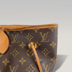 Louis Vuitton Neverfull MM Monogram in Tela Canvas Marrone con Interno Arancione