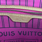 Louis Vuitton Neverfull MM Monogram in Tela Canvas Marrone con Interno Arancione