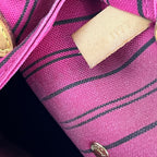 Louis Vuitton Neverfull MM Monogram in Tela Canvas Marrone con Interno Arancione