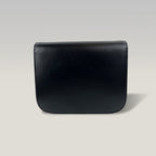 Celine Classic Box Bag Medium Nera in Pelle di Vitello con Chiusura Dorata e Tracolla Regolabile