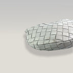 BOTTEGA VENETA Mini Jodie Intrecciato Pelle Bianca
