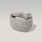 BOTTEGA VENETA Mini Jodie Intrecciato Pelle Bianca