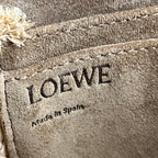 LOEWE Mini Gate in blue leather and natural raffia – Summer Edition 
