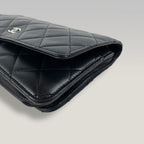 Chanel Timeless Wallet On Chain WOC Caviar Nero Quilted Leather Crossbody Bag con Catena Oro 19 cm