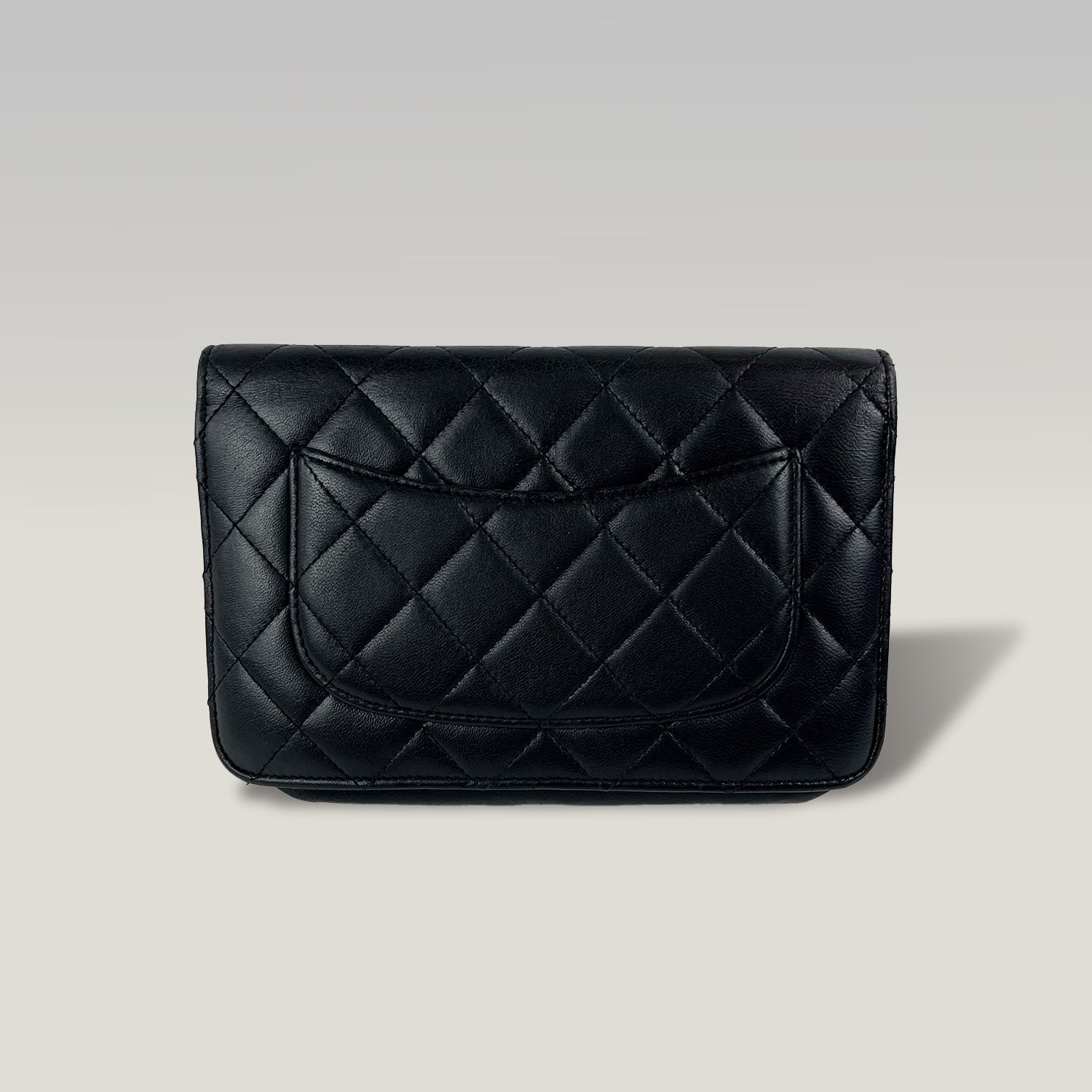Chanel Timeless Wallet On Chain WOC Caviar Nero Quilted Leather Crossbody Bag con Catena Oro 19 cm