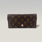 Louis Vuitton Sarah Wallet Monogram Canvas Long Flap Wallet