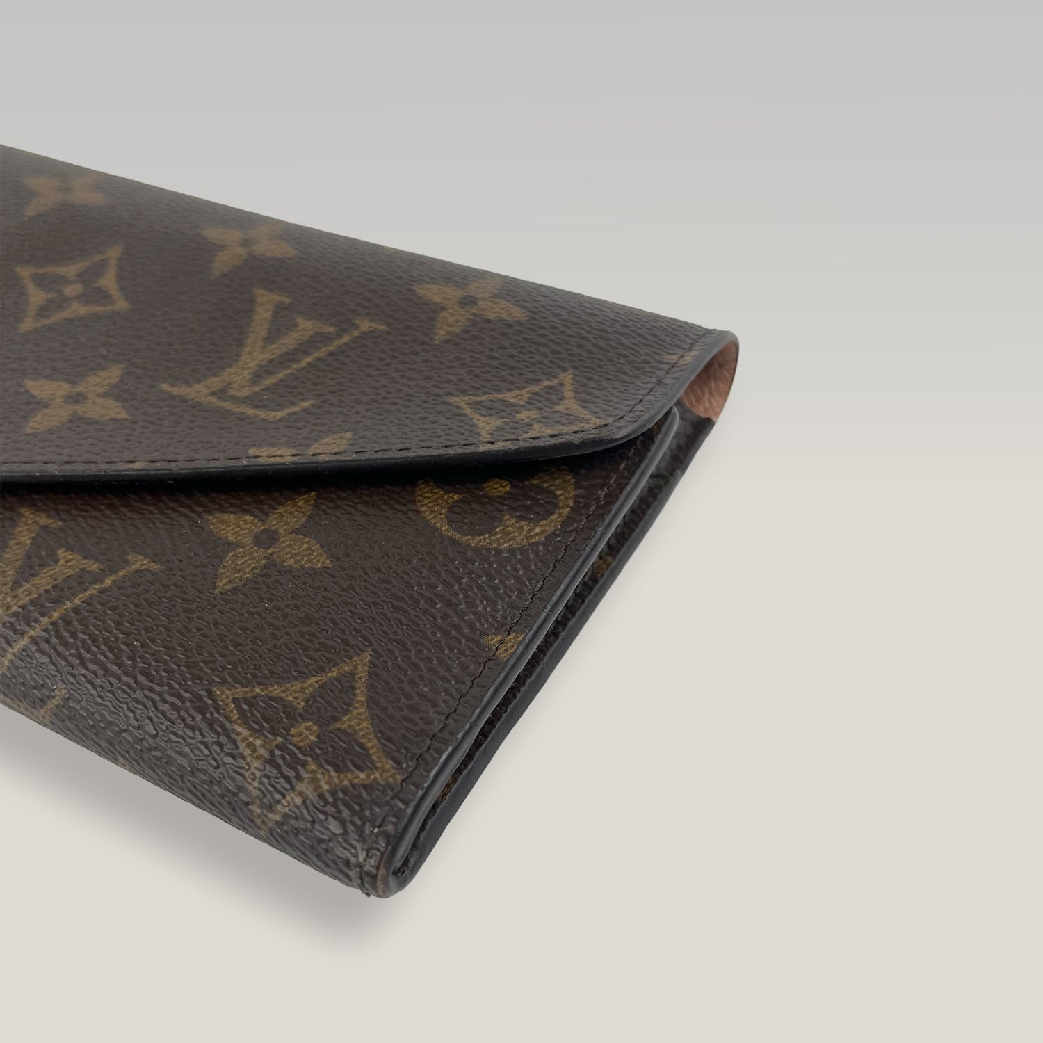 Louis Vuitton Sarah Wallet Monogram Canvas Long Flap Wallet