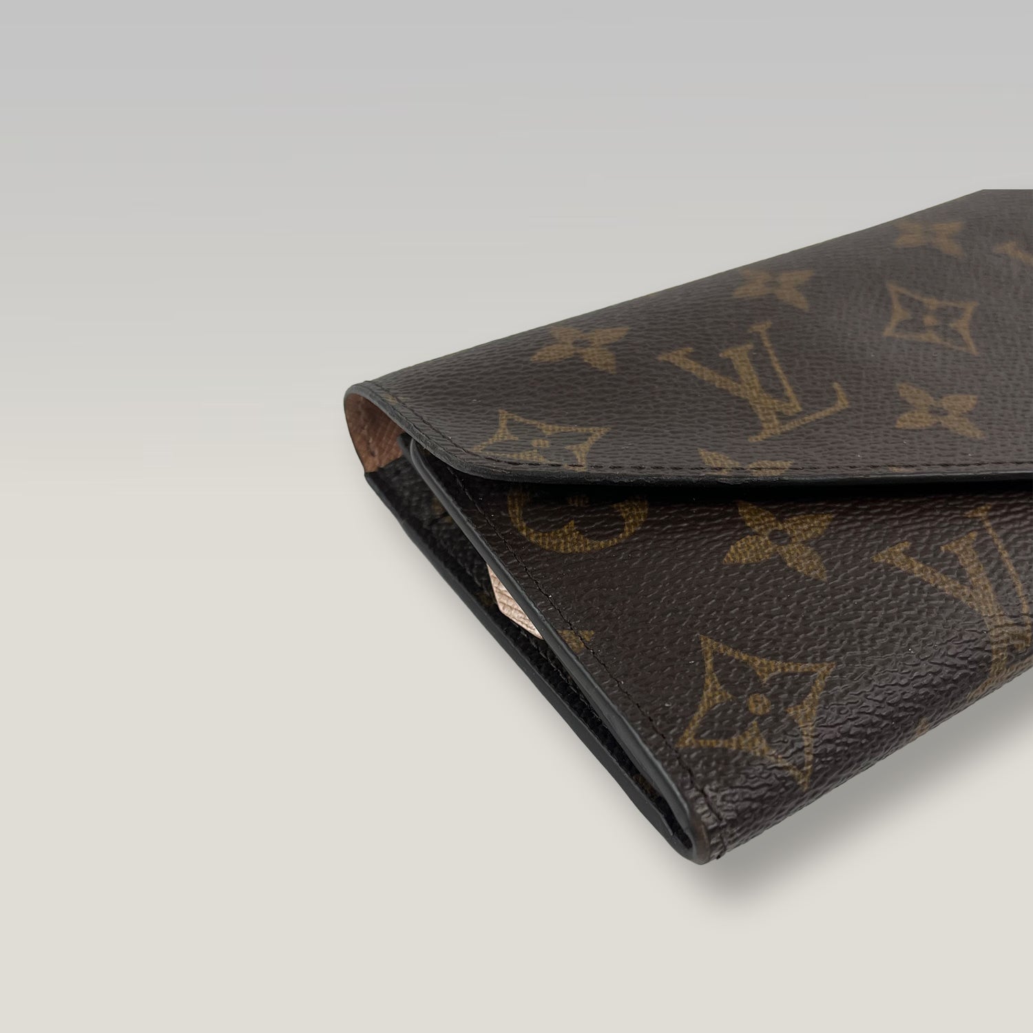 Louis Vuitton Sarah Wallet Monogram Canvas Long Flap Wallet