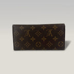 Louis Vuitton Sarah Wallet Monogram Canvas Long Flap Wallet