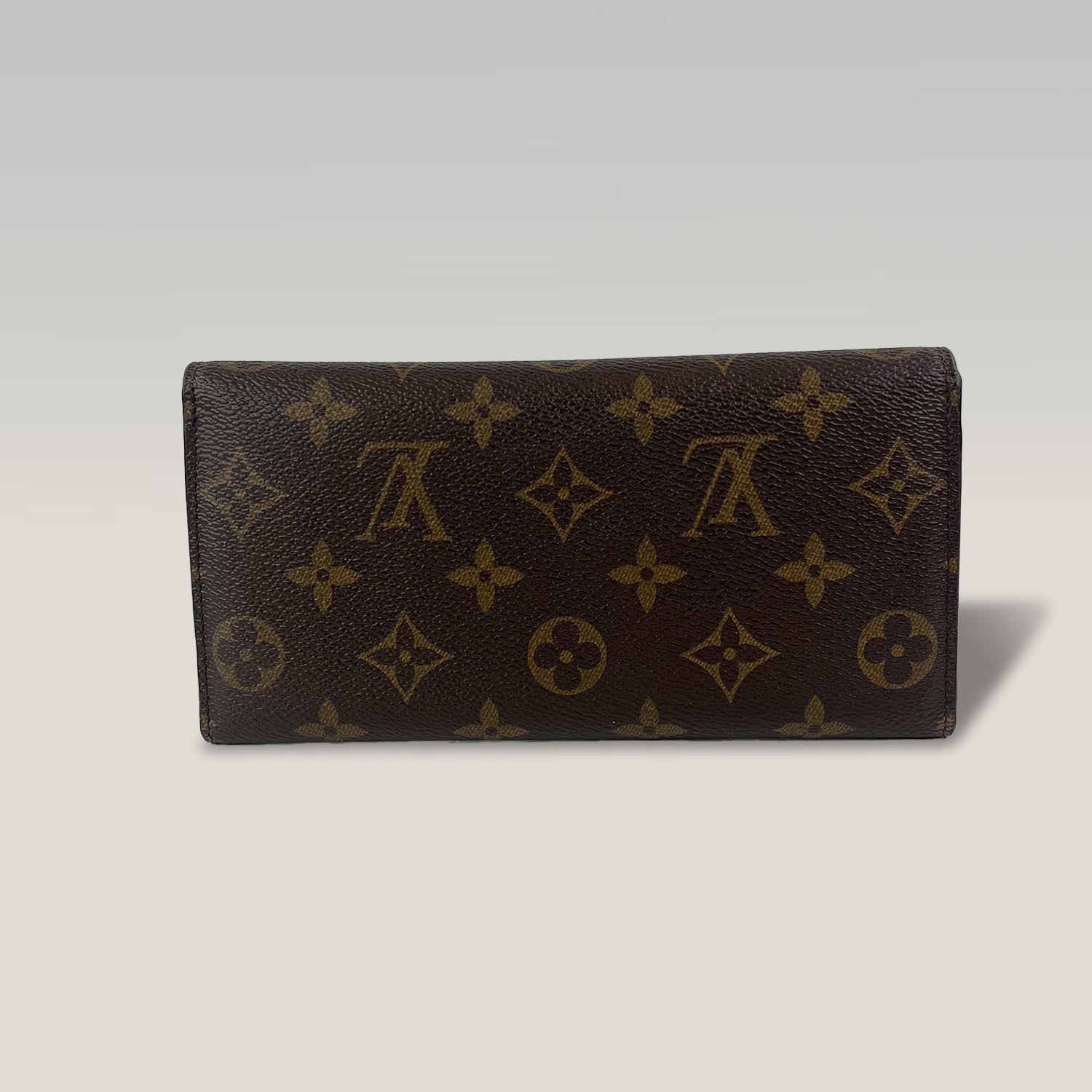Louis Vuitton Sarah Wallet Monogram Canvas Long Flap Wallet