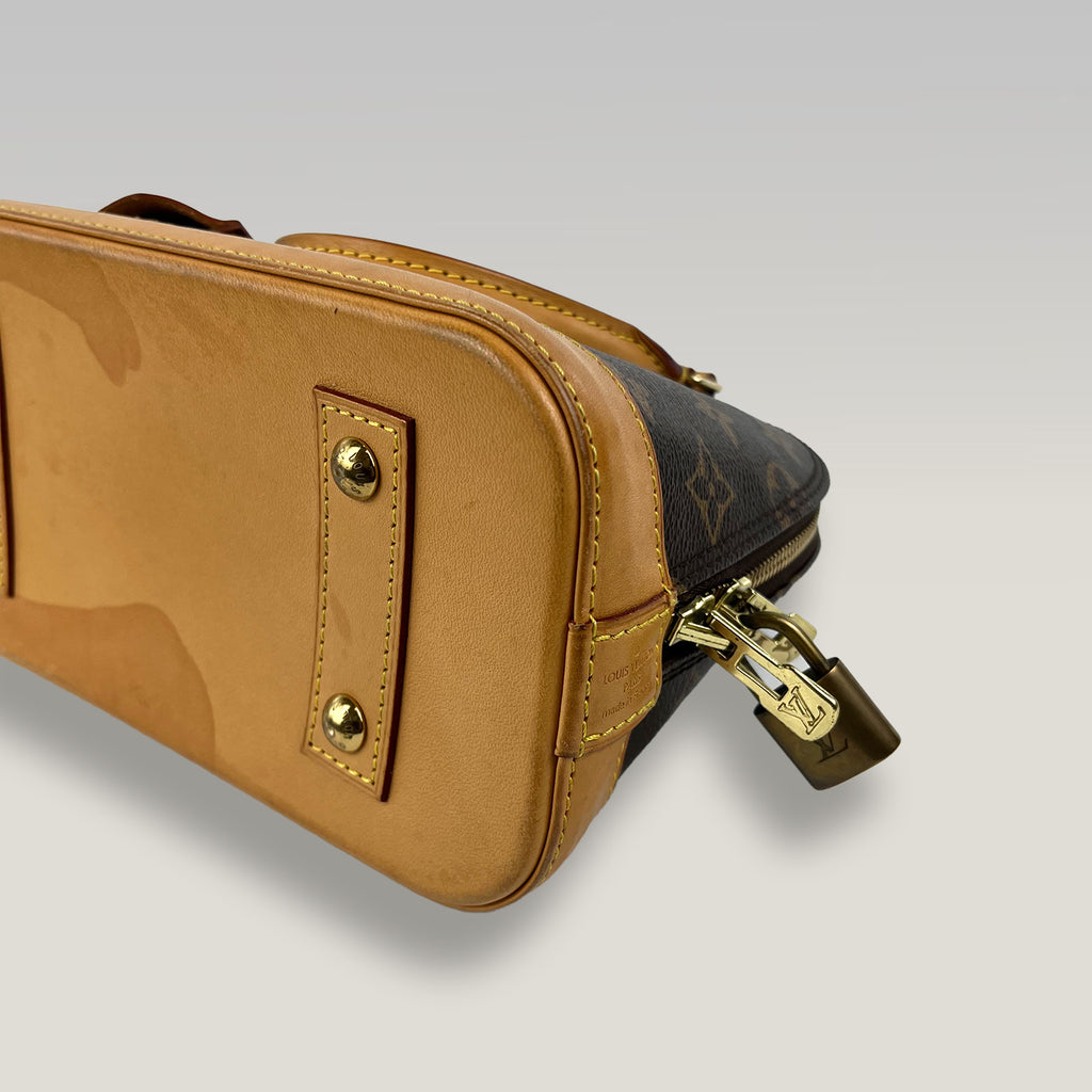 Louis Vuitton Alma MM Monogram Canvas con Tracolla | Borsa a Mano Donna in Tela Monogram e Pelle Naturale