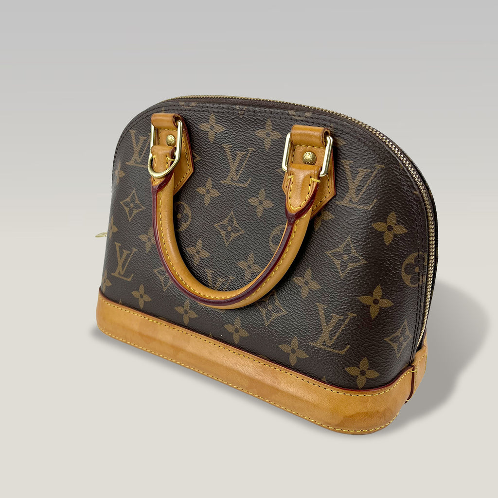 Louis Vuitton Alma MM Monogram Canvas con Tracolla | Borsa a Mano Donna in Tela Monogram e Pelle Naturale
