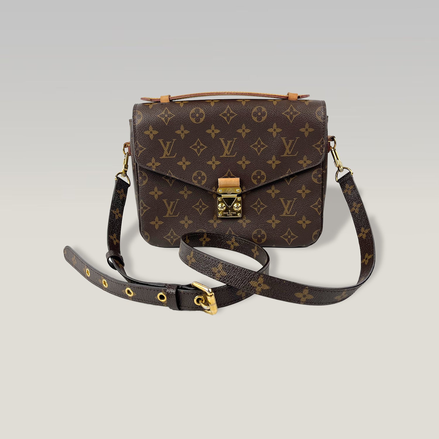 LOUIS VUITTON Pochette Métis Monogram con Pelle Naturale