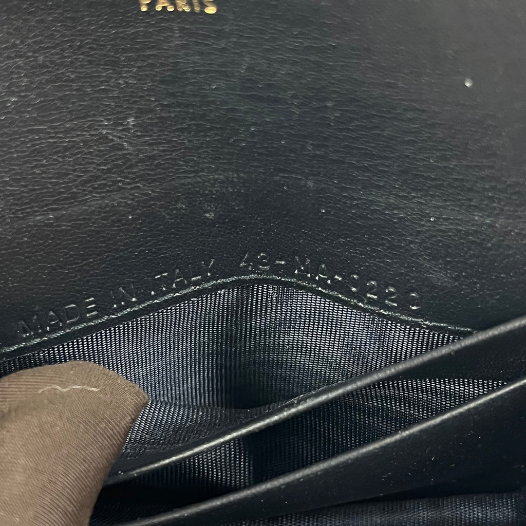 Porta carte DIOR Saddle Bloom in canvas Oblique e pelle