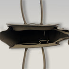 Celine Luggage Micro Tote Bag Grey Drummed Leather Top Handle Bag