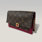 Louis Vuitton Flore Chain Wallet Monogram con Pelle Fucsia – Pochette a Tracolla Donna 20 cm