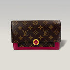 Louis Vuitton Flore Chain Wallet Monogram con Pelle Fucsia – Pochette a Tracolla Donna 20 cm