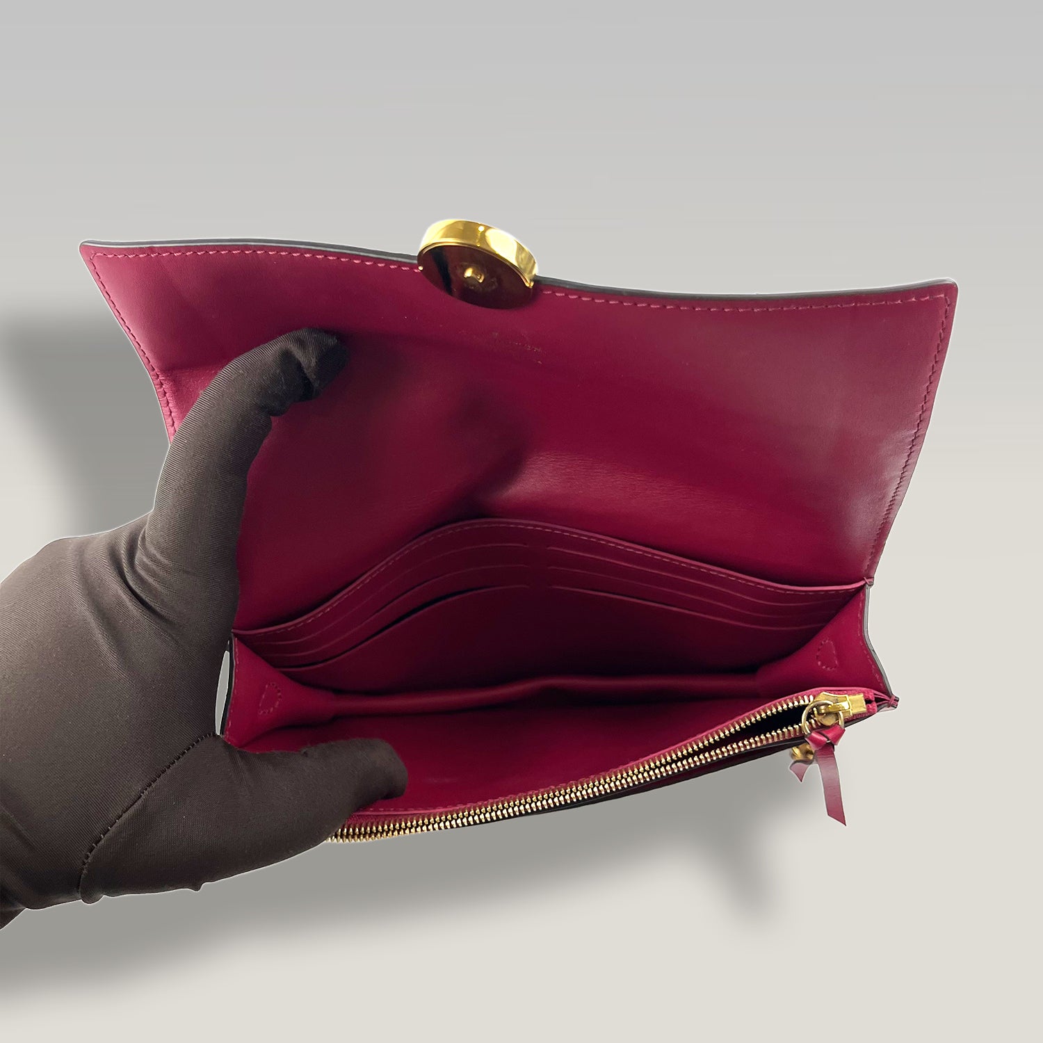 Louis Vuitton Flore Chain Wallet Monogram con Pelle Fucsia – Pochette a Tracolla Donna 20 cm