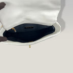Chanel 19 Small in White Leather with Gold Hardware and Mixed Chain 