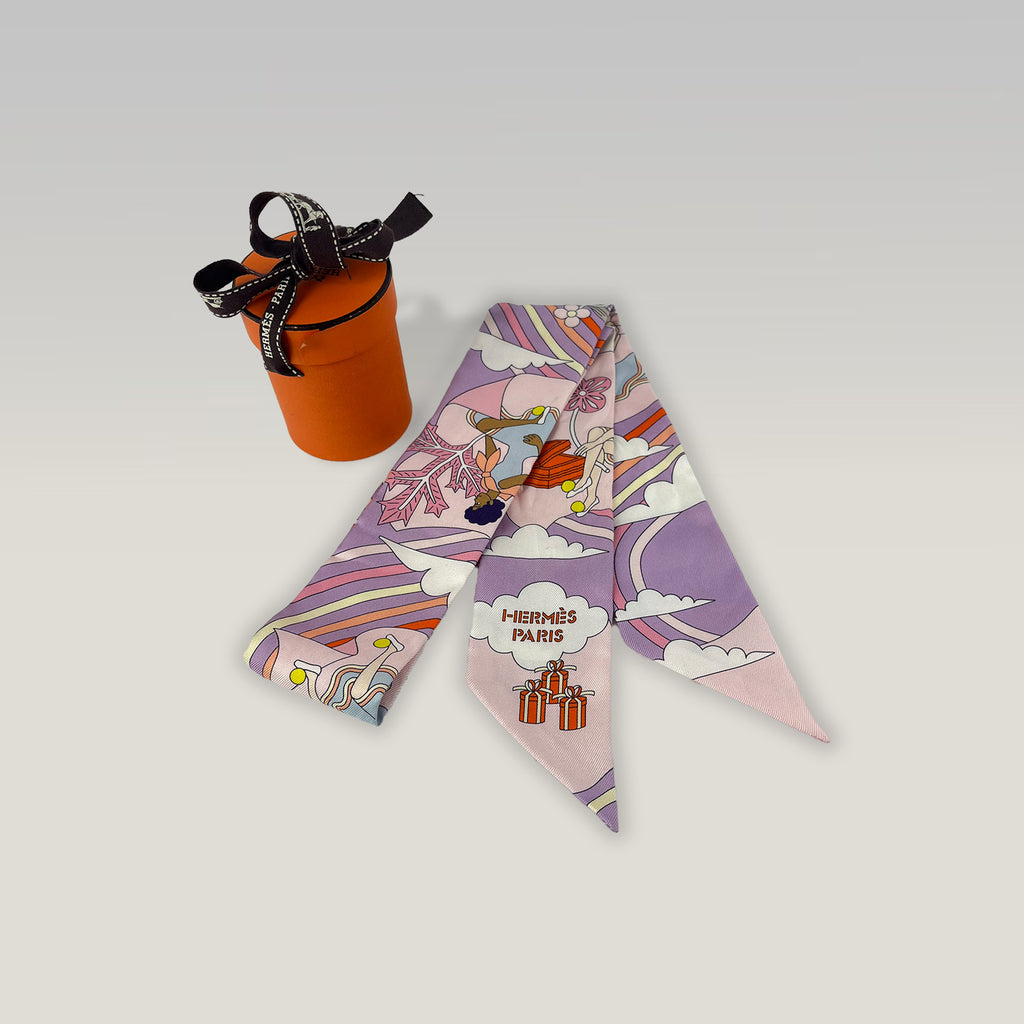 HERMÈS Twilly Seta Fantasia Multicolor