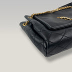 Saint Laurent Nolita Mini Quilted Leather Chain Shoulder Bag in Black with Gold Hardware